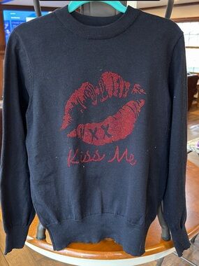 Nanette Lepore kiss me lips sweater